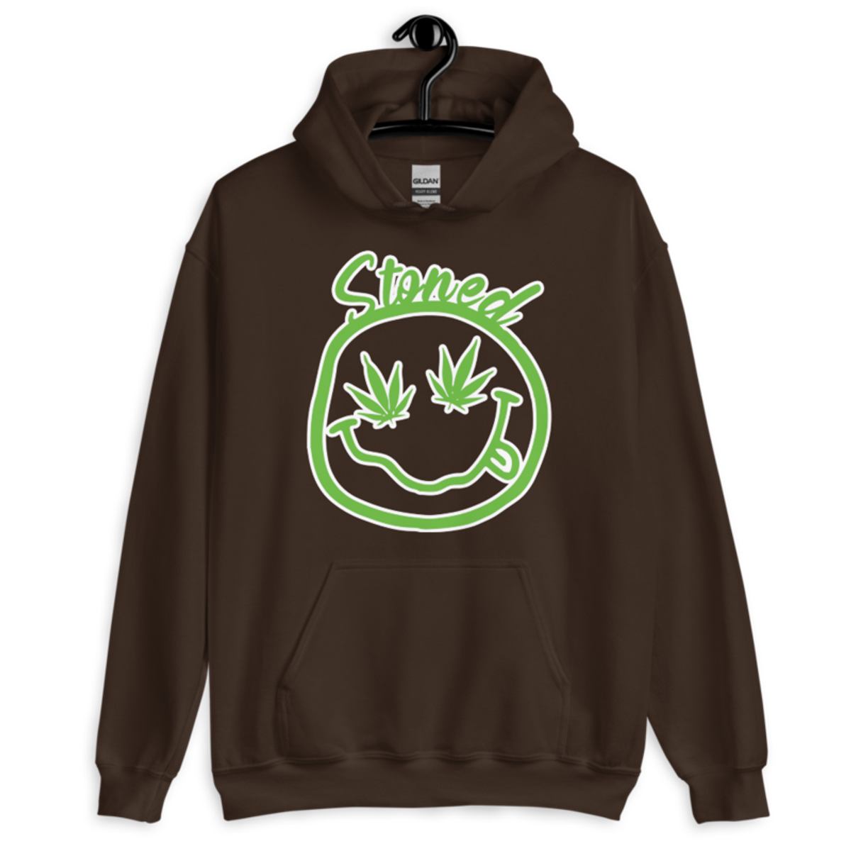 Stoned – Unisex Hoodie — dark chocolate