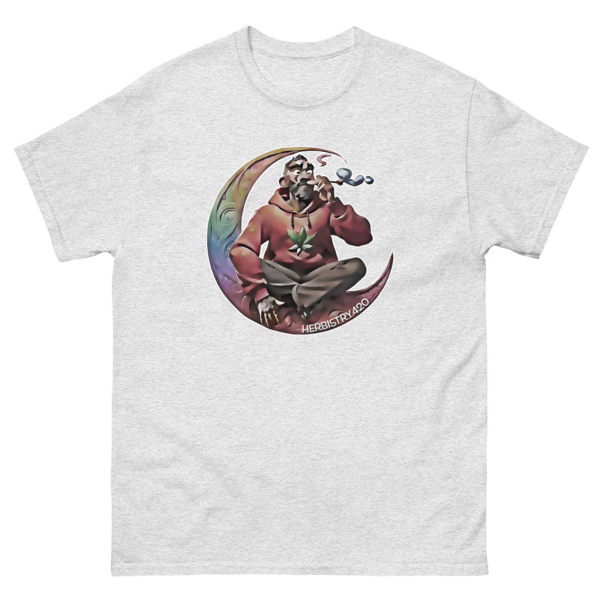 Smoking on the Moon – Unisex Classic Tee — ash