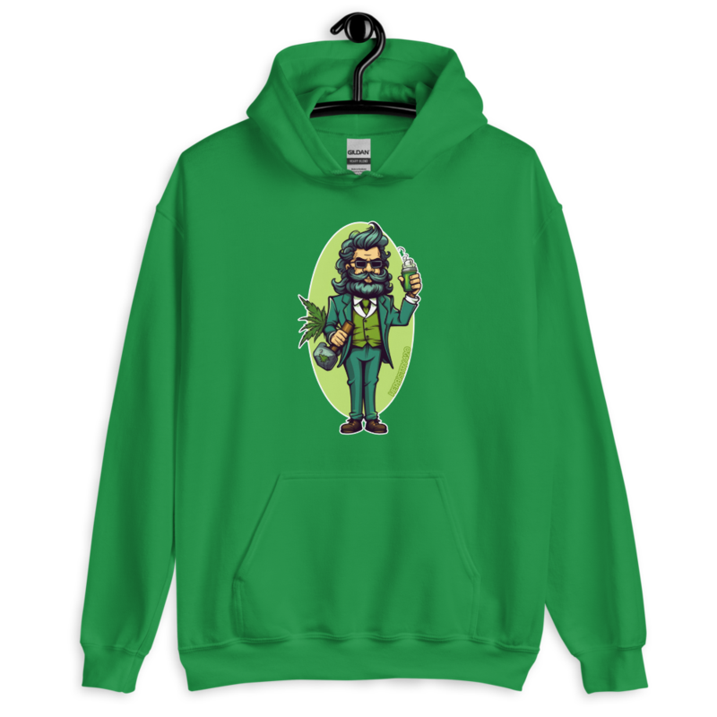 Weed Hipster – Unisex Hoodie — irish green
