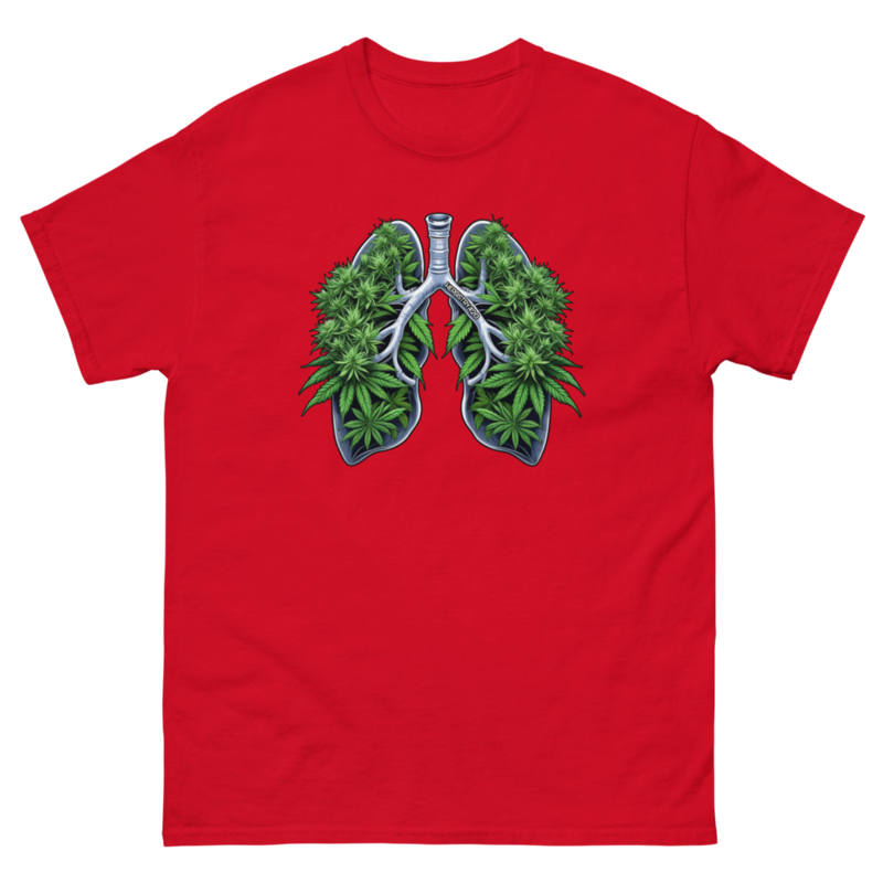 Weed Lungs – Unisex classic tee — red