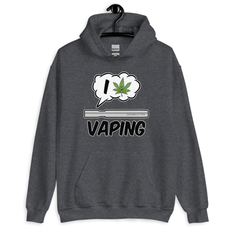 I Love Vaping – Unisex Hoodie — dark heather