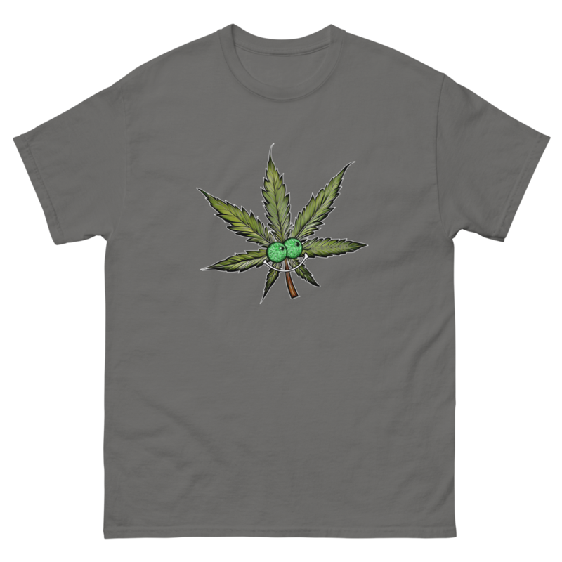 Happy Leaf – Unisex Classic Tee — charcoal