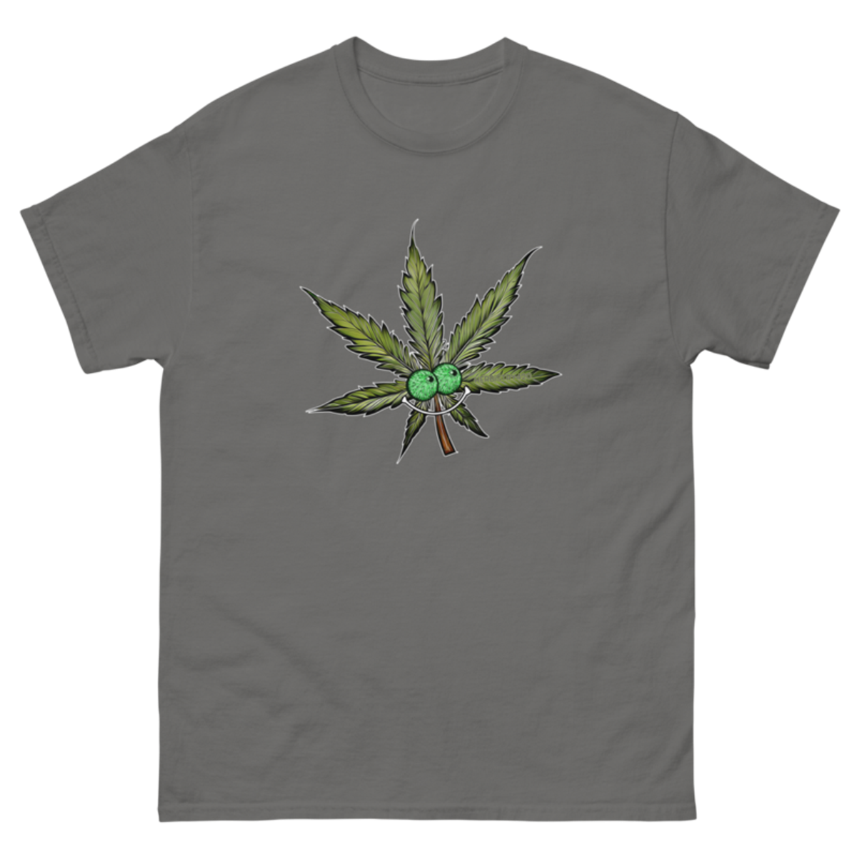 Happy Leaf – Unisex Classic Tee — charcoal