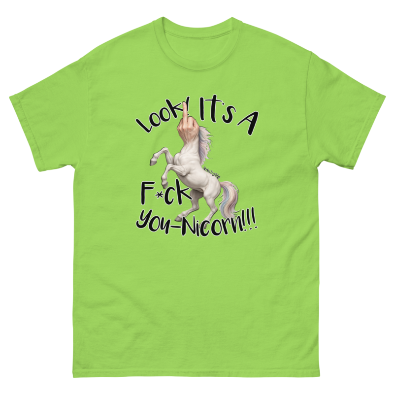 F•ck Unicorn – Unisex classic tee — lime