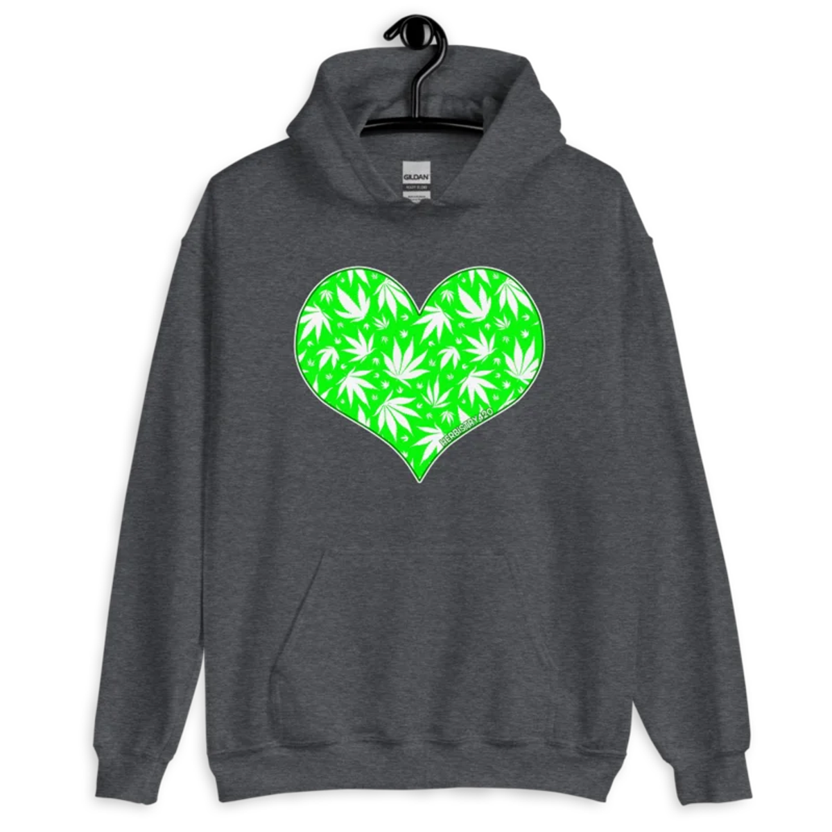 Love Weed – Unisex Hoodie — dark heather