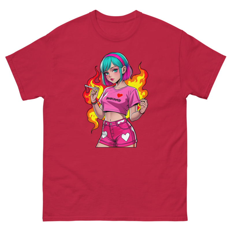 Anime Vape Girl - Unisex classic tee — cardinal