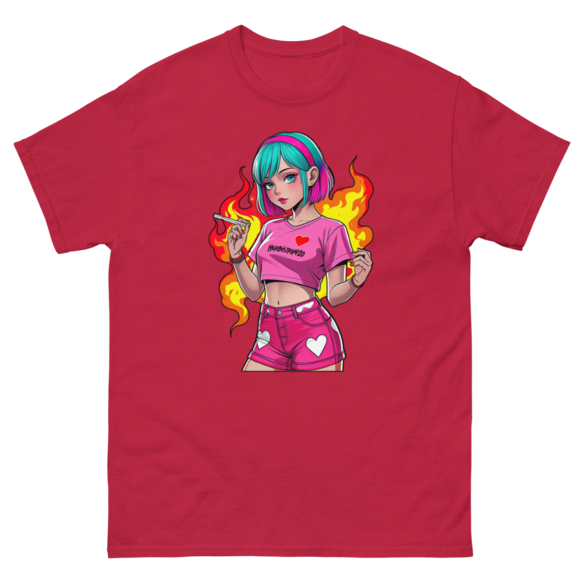 Anime Vape Girl - Unisex classic tee — cardinal