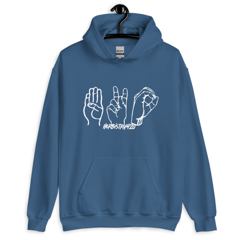 420 Hands – Unisex Hoodie — indigo blue