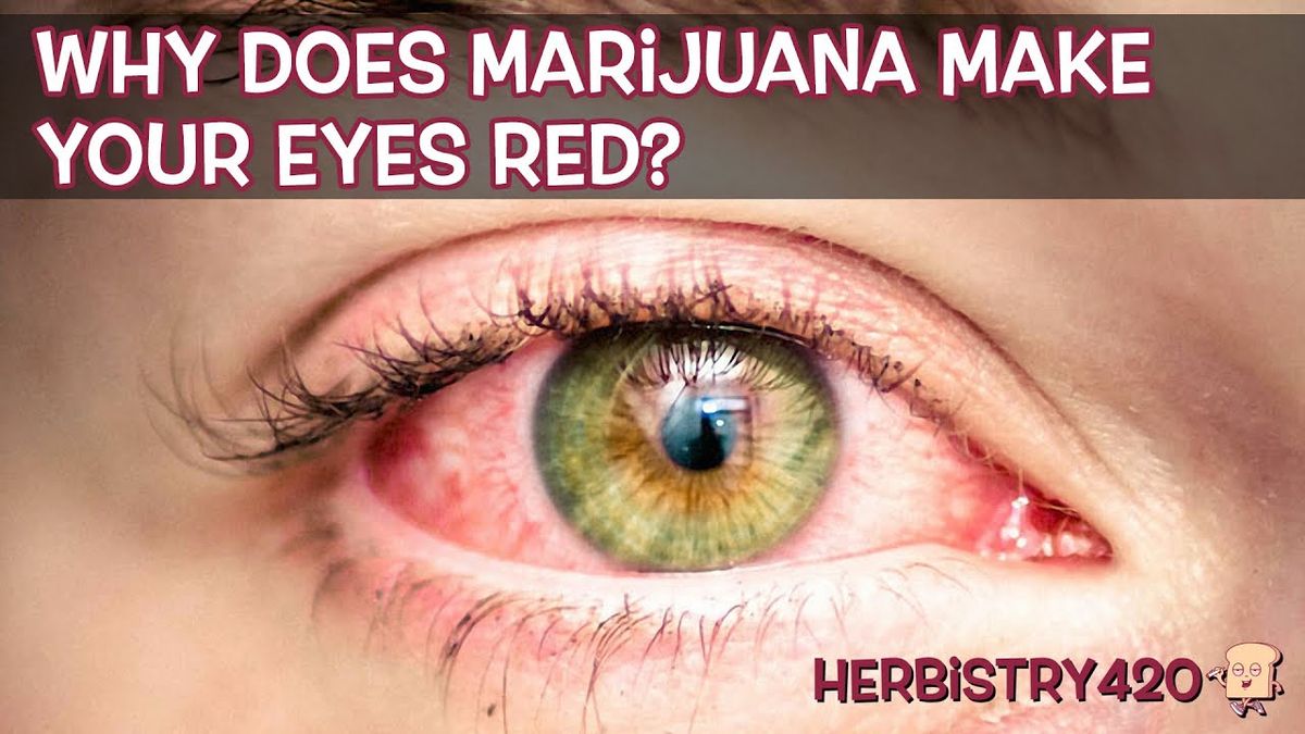 why does weed make your eyes red