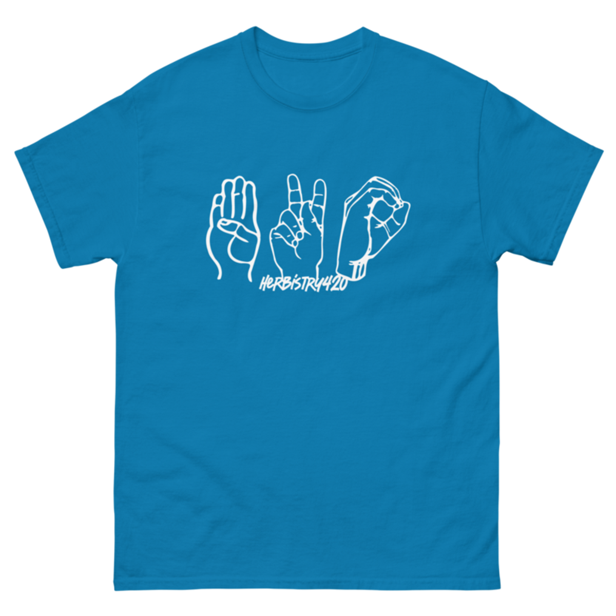 420 Hands – Unisex Classic Tee — sapphire