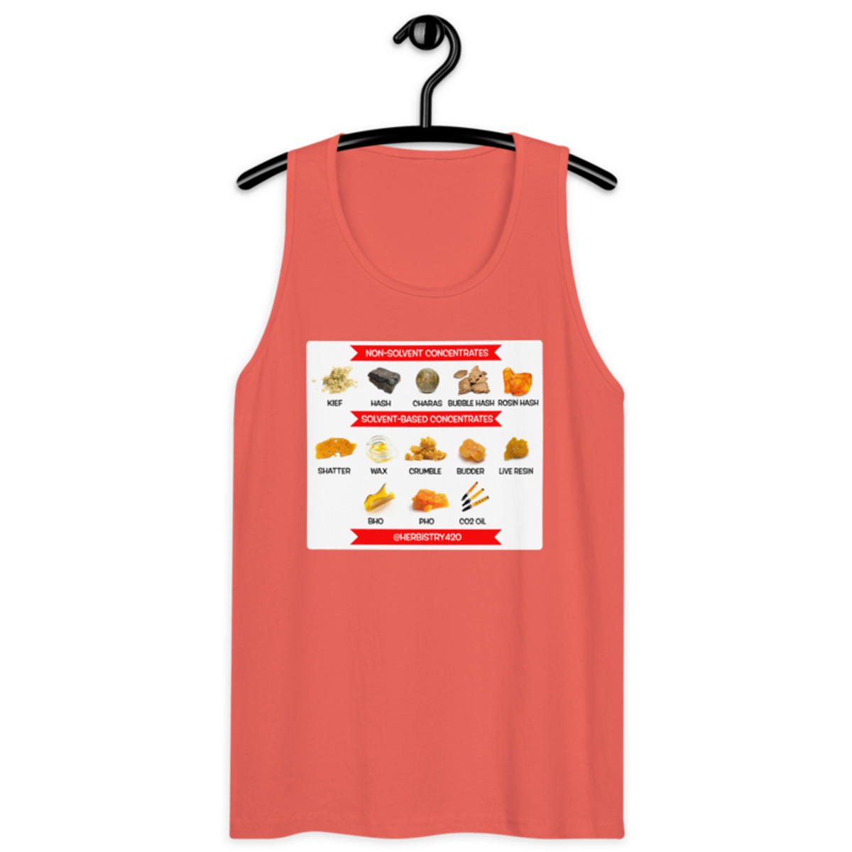 Concentrates – Men’s premium tank top — coral