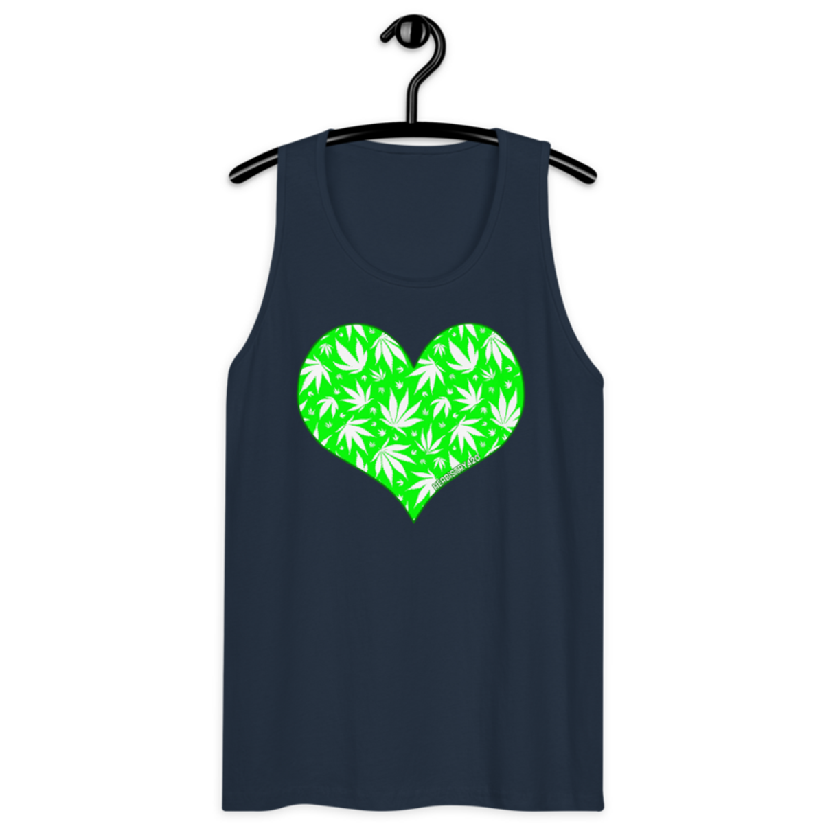 Love Weed – Men’s premium tank top — navy