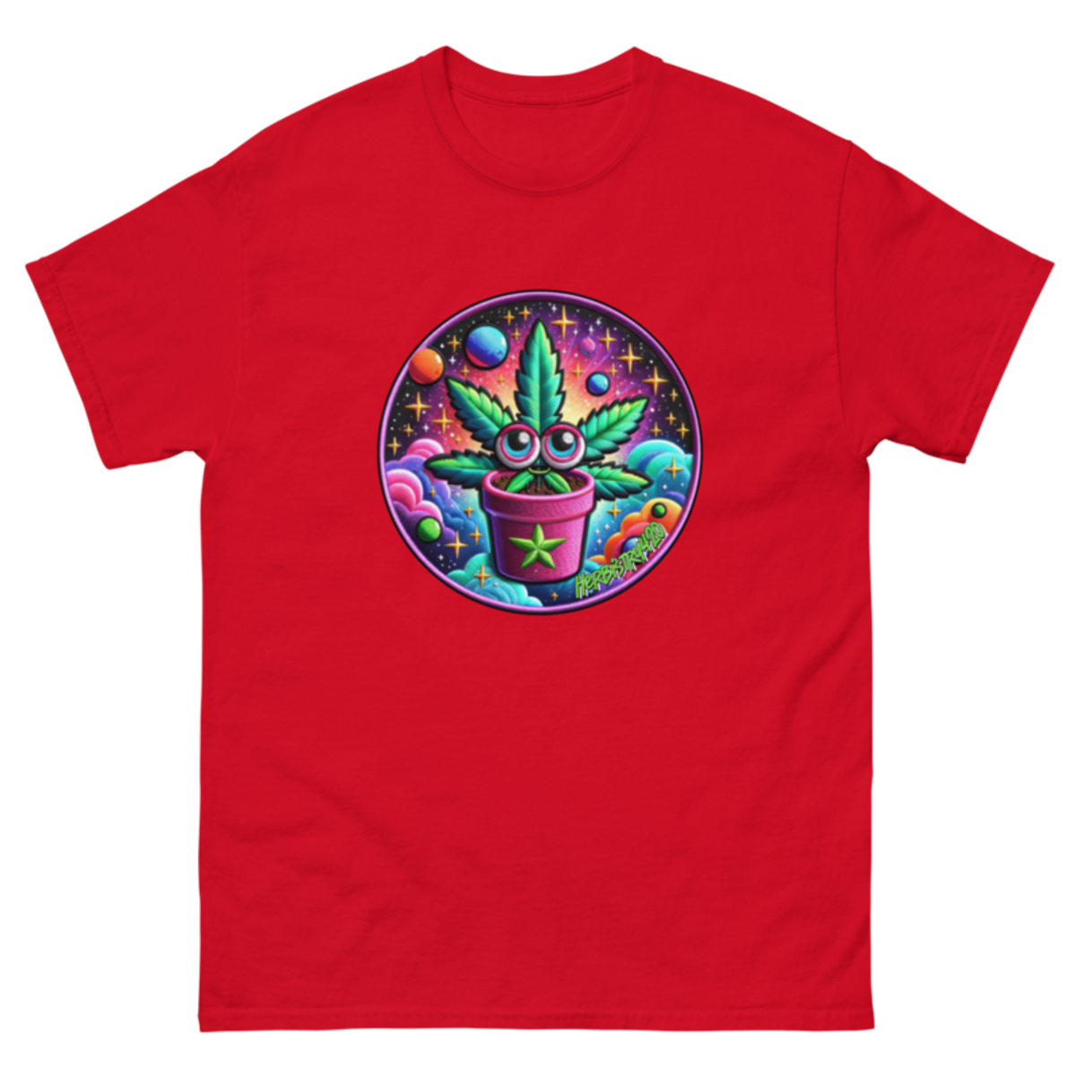 Space Plant – Unisex Classic Tee — red