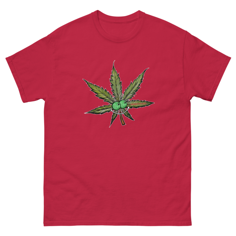 Happy Leaf – Unisex Classic Tee — cardinal