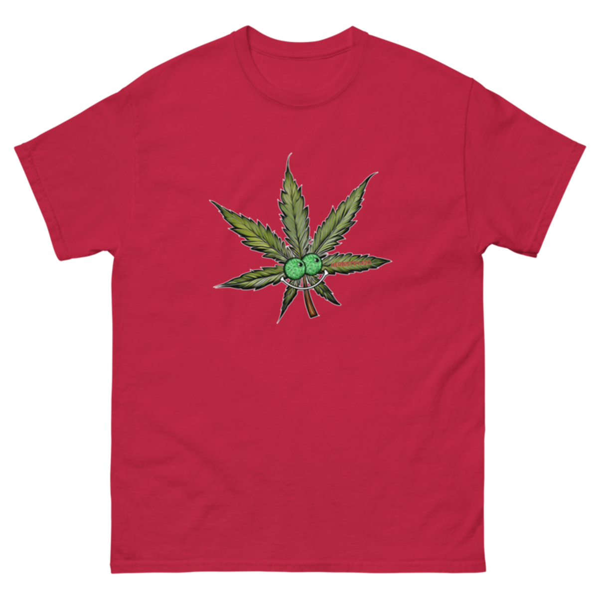 Happy Leaf – Unisex Classic Tee — cardinal