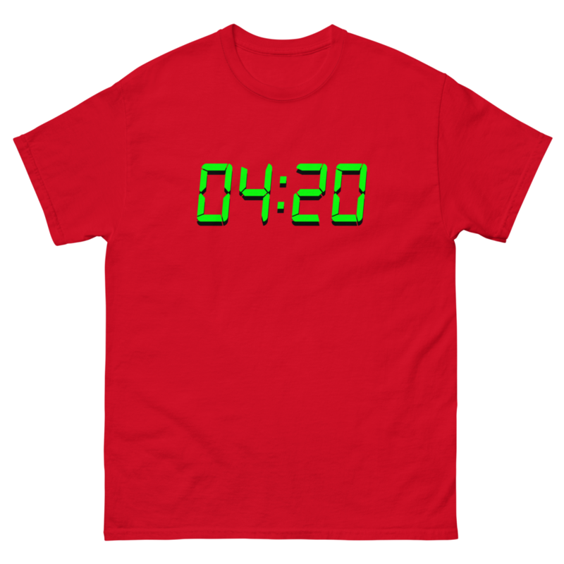 04:20 Digital – Unisex Classic Tee — red