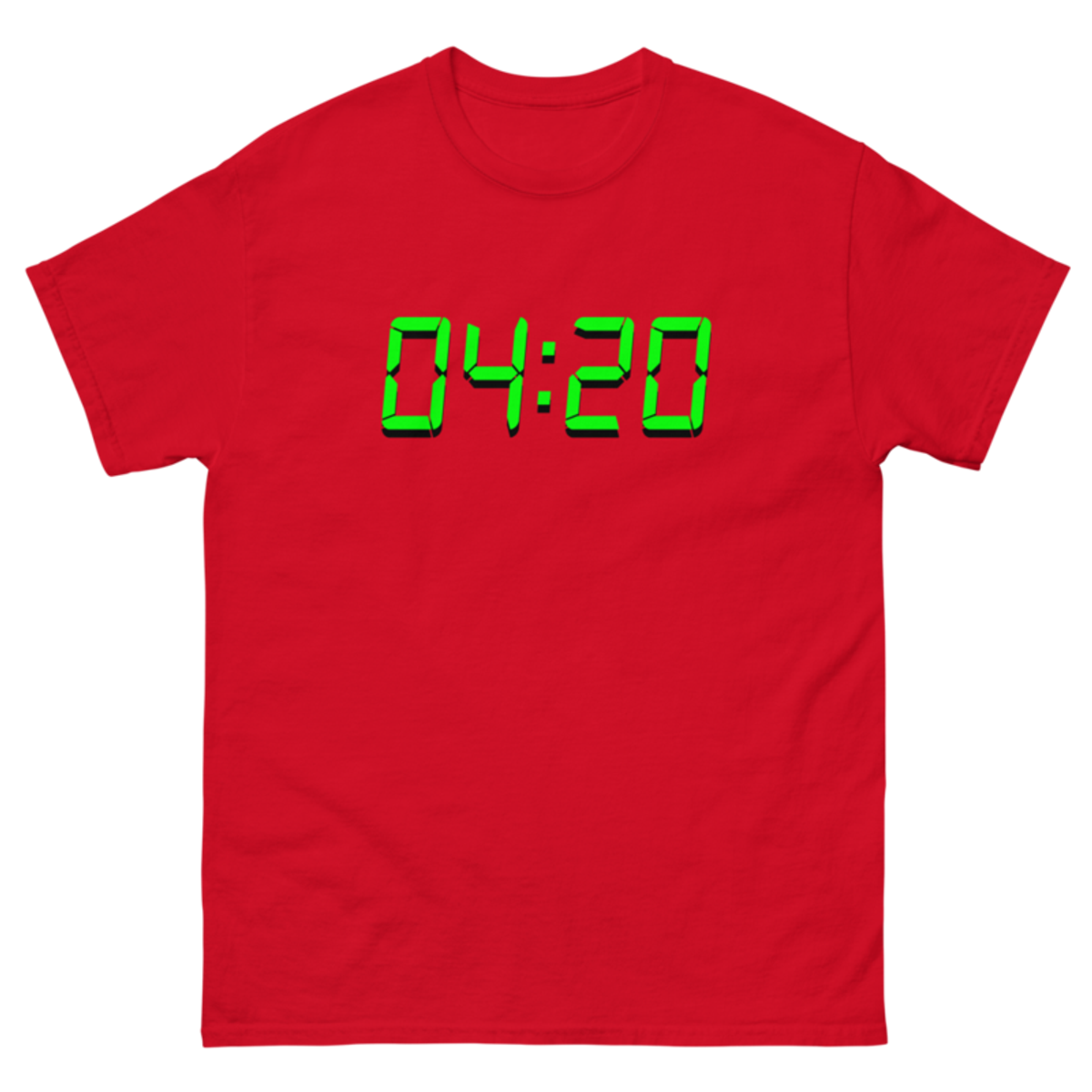 04:20 Digital – Unisex Classic Tee — red