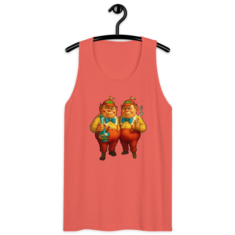 D & D – Men’s premium tank top — coral