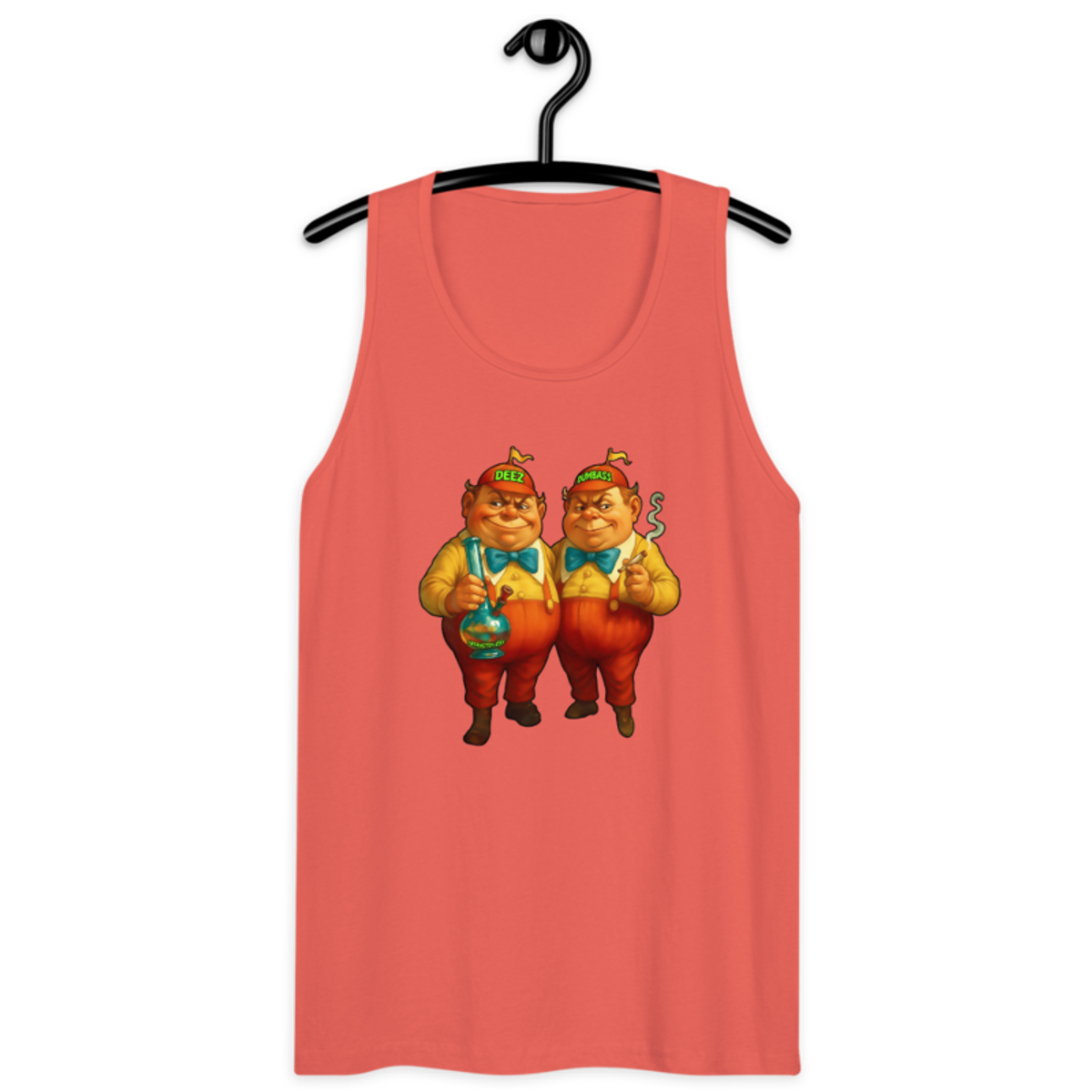 D & D – Men’s premium tank top — coral