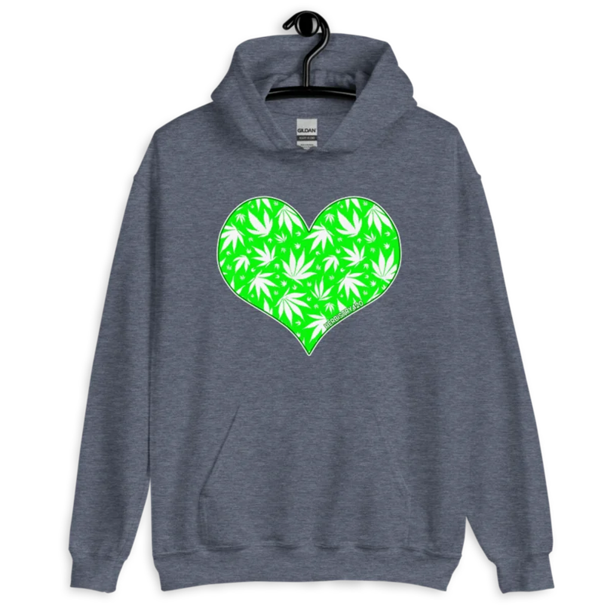 Love Weed – Unisex Hoodie — heather sport dark navy