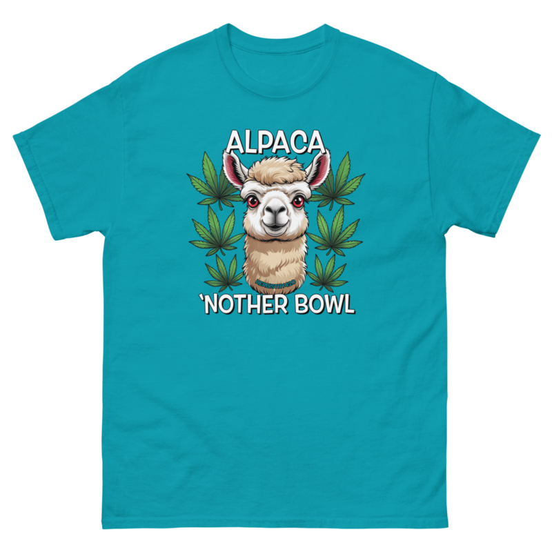 Alpaca 'Nother Bowl – Unisex classic tee — tropical blue
