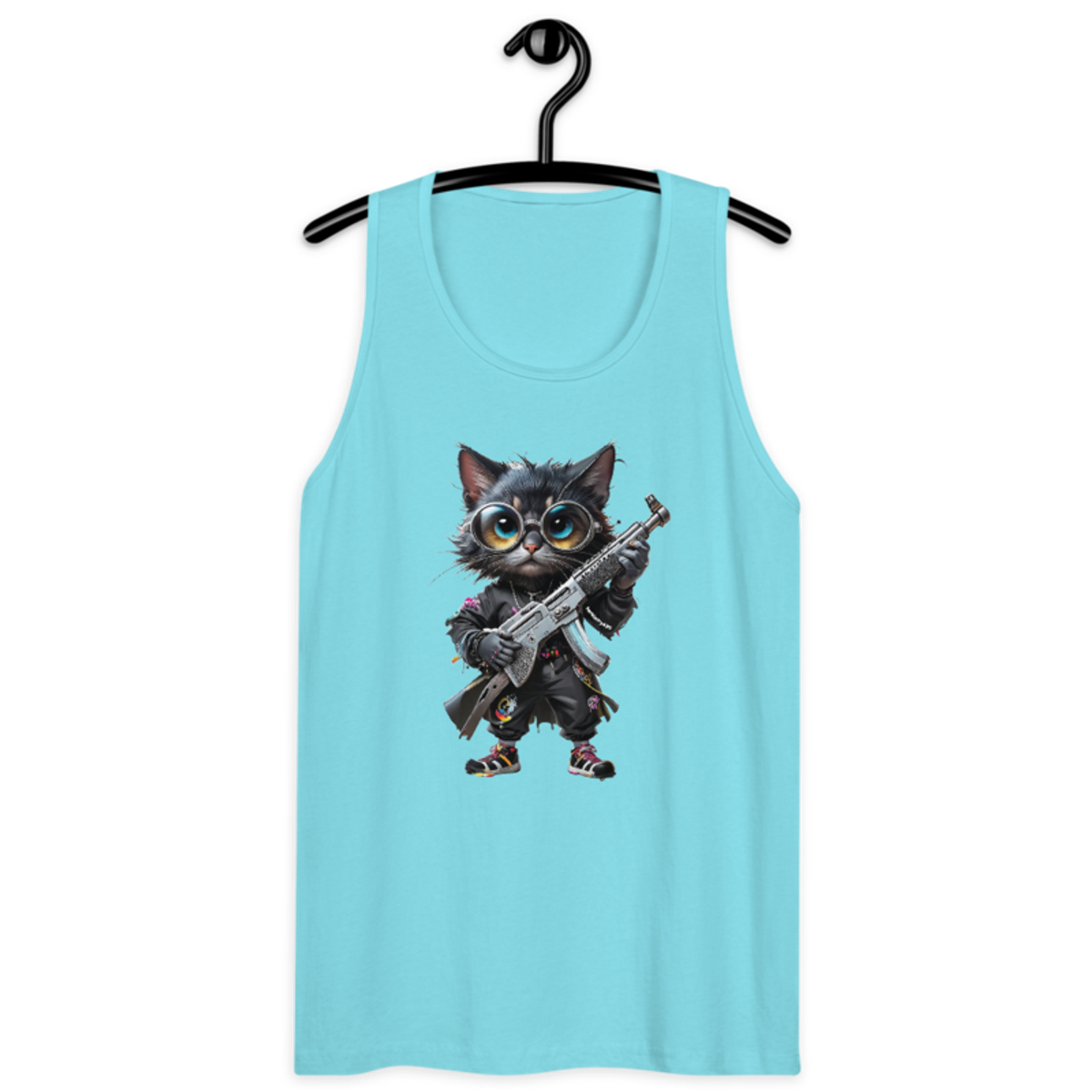 OG Cat – Men’s premium tank top — pacific blue