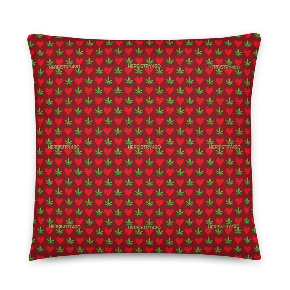 I Love Herbistry420 – Basic Pillow — 22x22