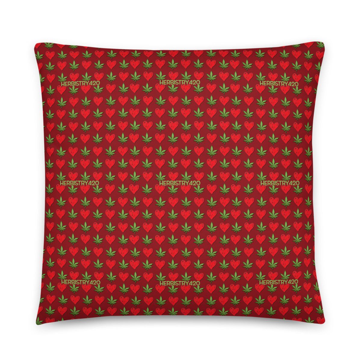 I Love Herbistry420 – Basic Pillow — 22x22