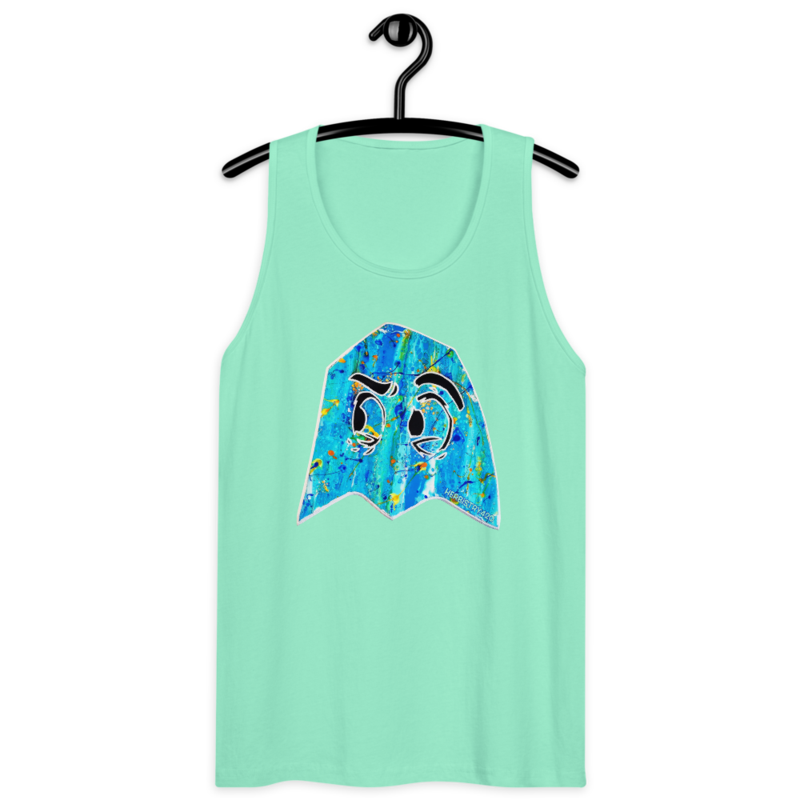 Blue Ghost – Men’s premium tank top — mint
