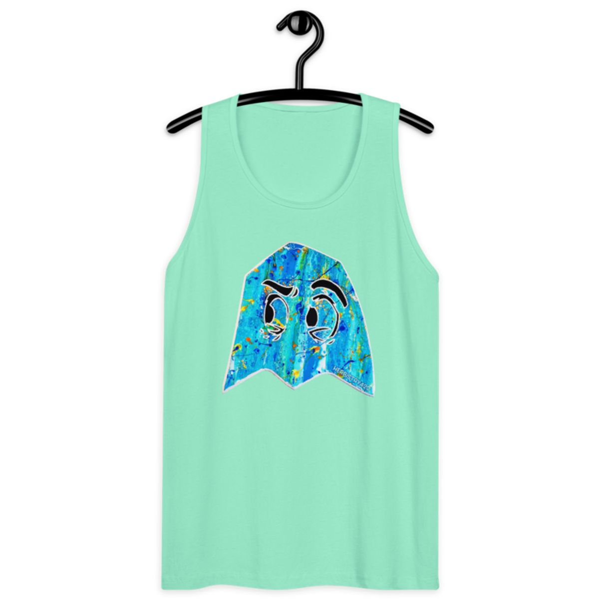 Blue Ghost – Men’s premium tank top — mint