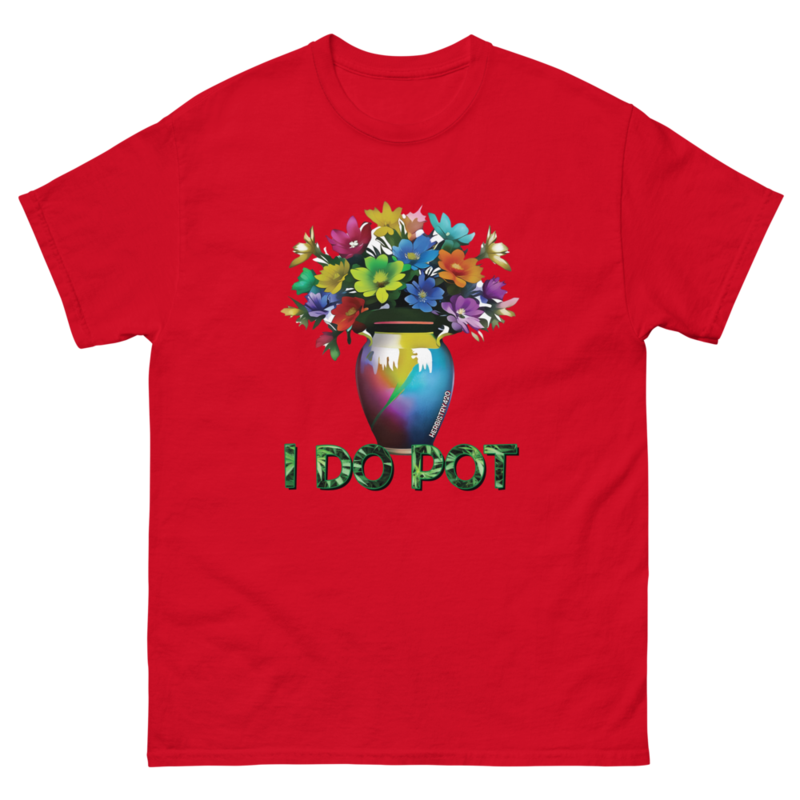 I Do Pot – Unisex Classic Tee — red