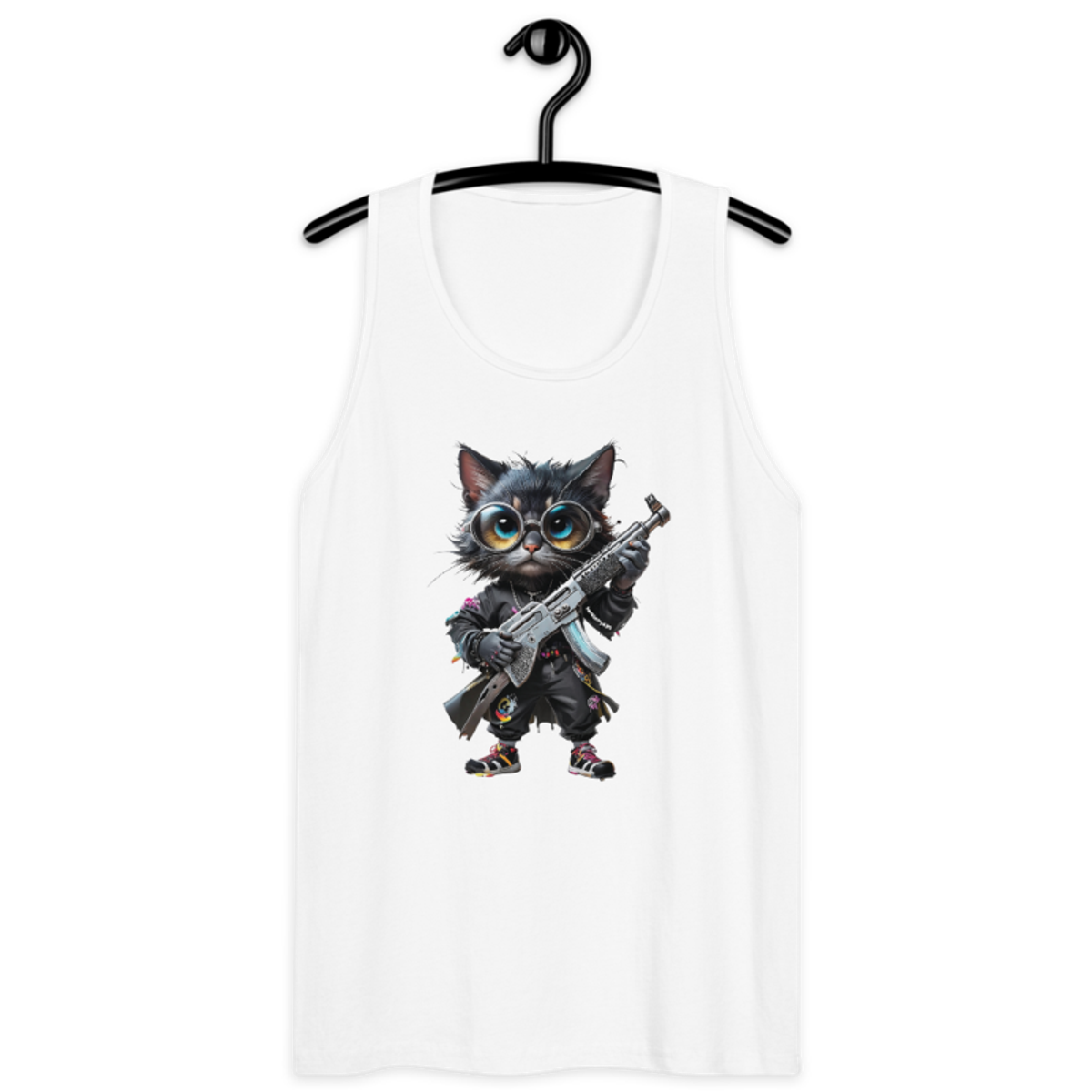 OG Cat – Men’s premium tank top — white