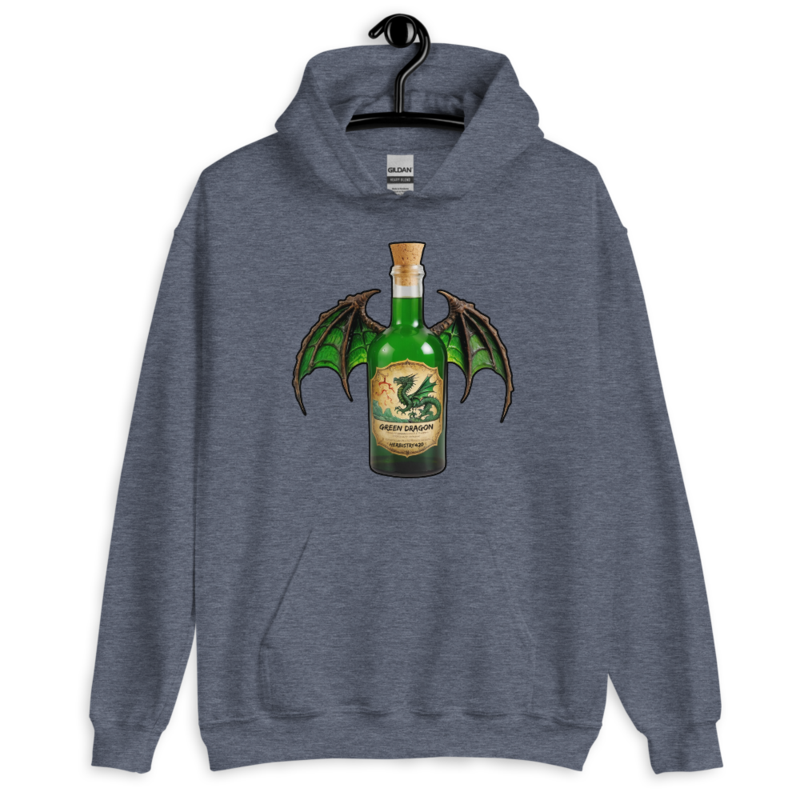 Green Dragon – Unisex Hoodie — heather sport dark navy