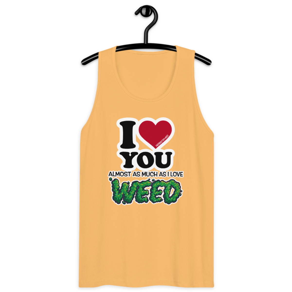 I Love You Almost – Men’s premium tank top — squash