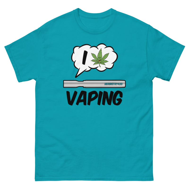 I Love Vaping – Unisex classic tee — tropical blue