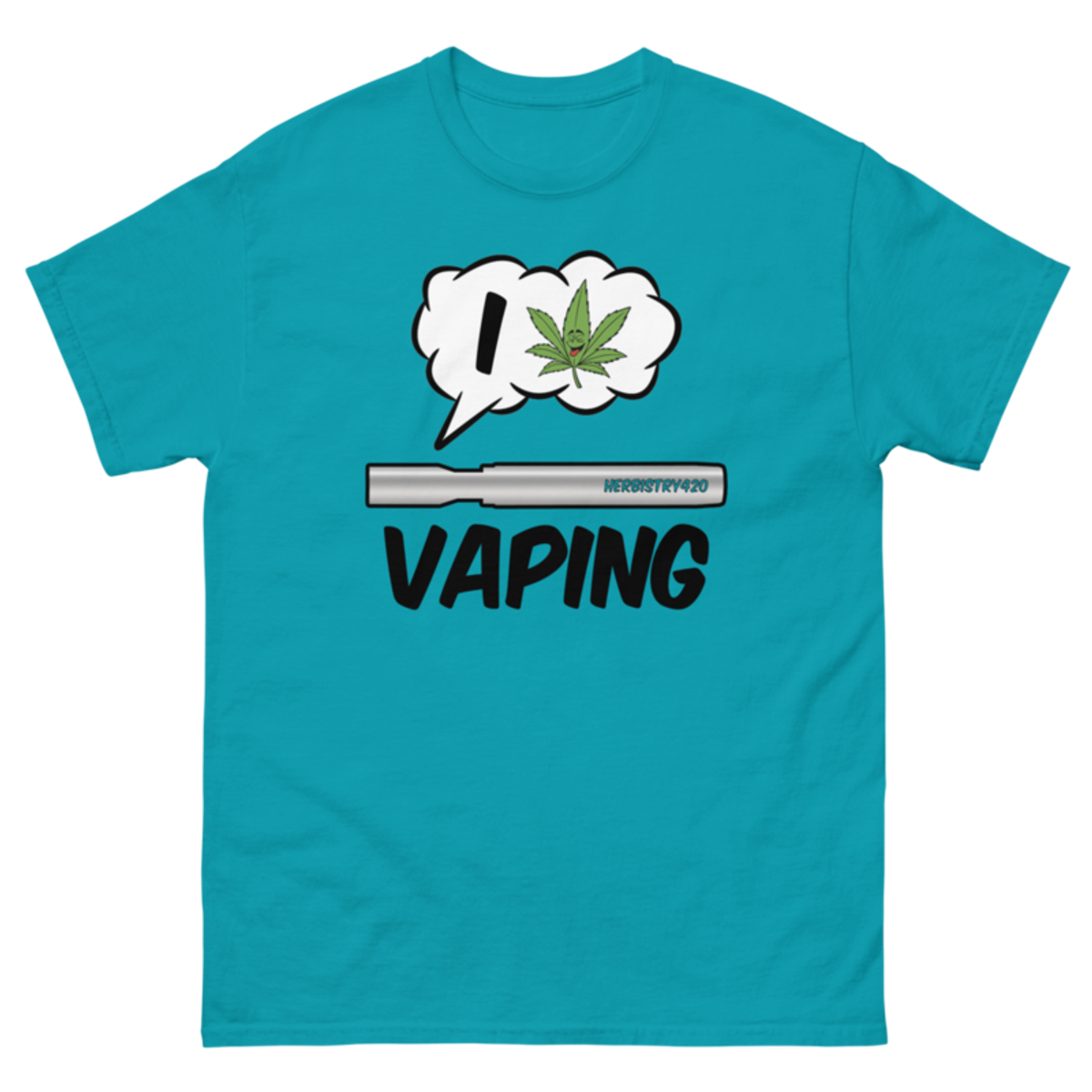 I Love Vaping – Unisex classic tee — tropical blue