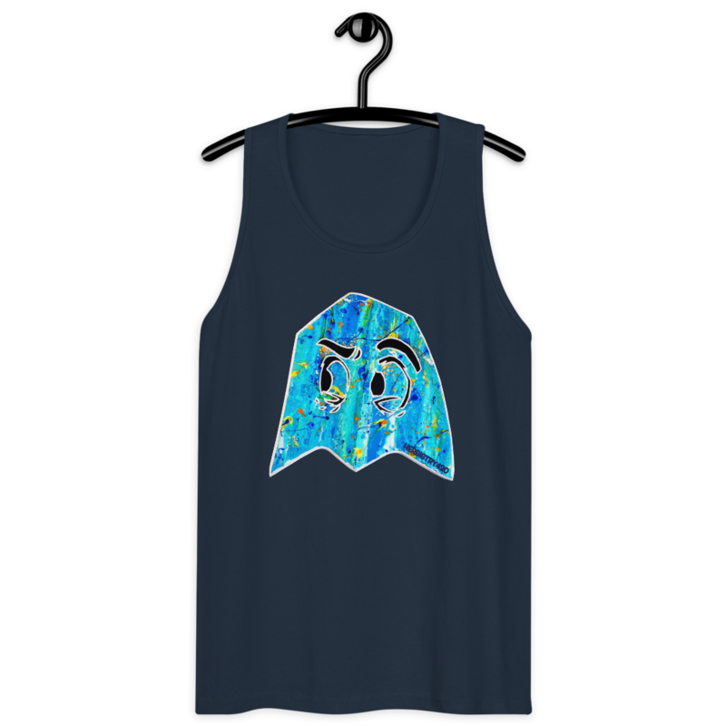 Blue Ghost – Men’s premium tank top — navy