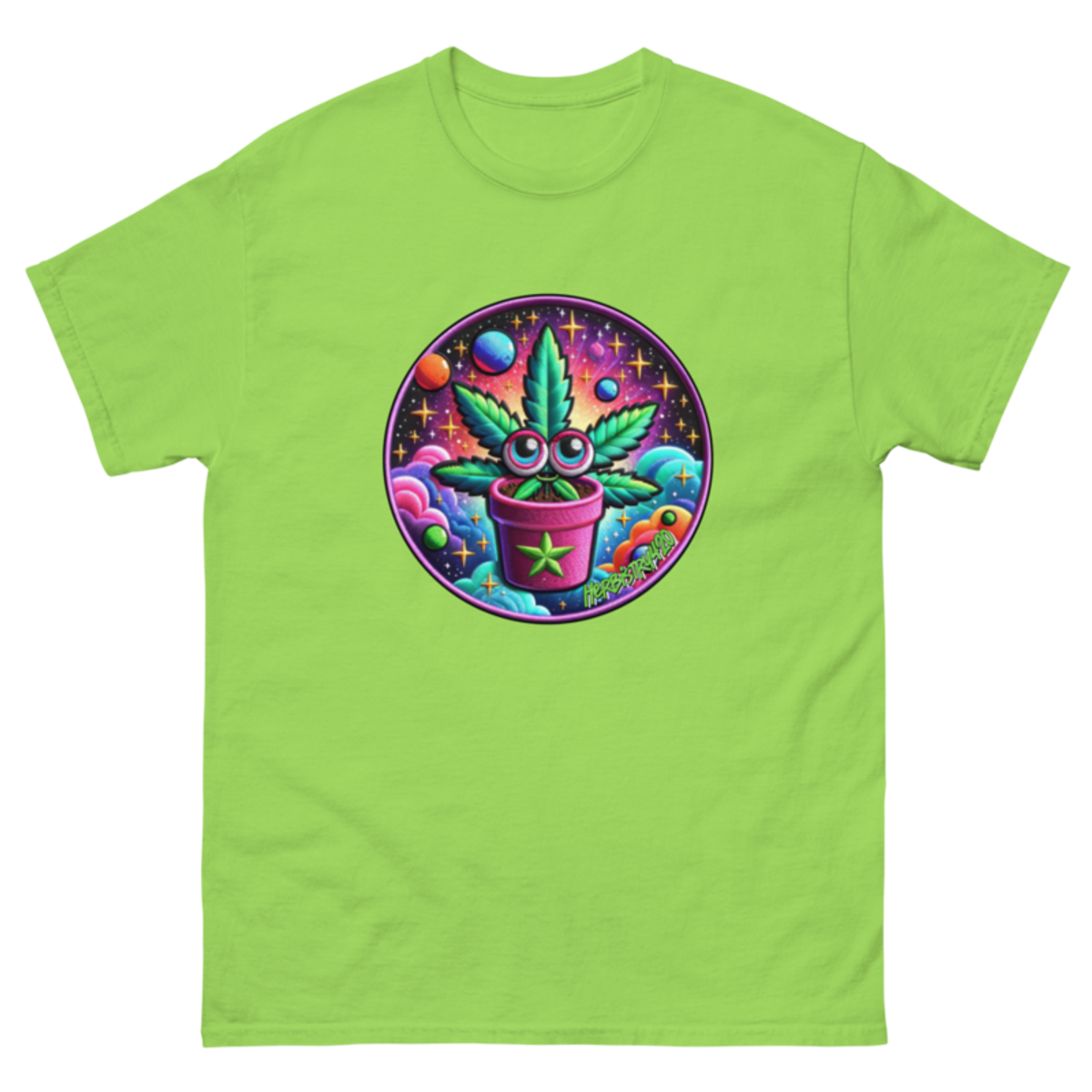 Space Plant – Unisex Classic Tee — lime