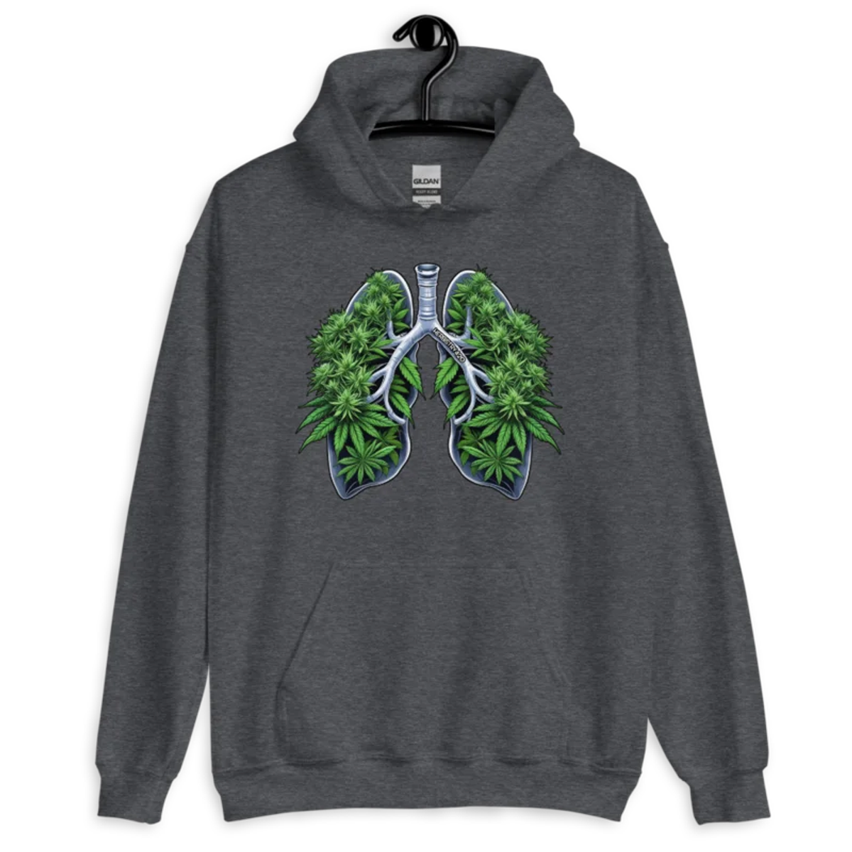 Weed Lungs – Unisex Hoodie — dark heather