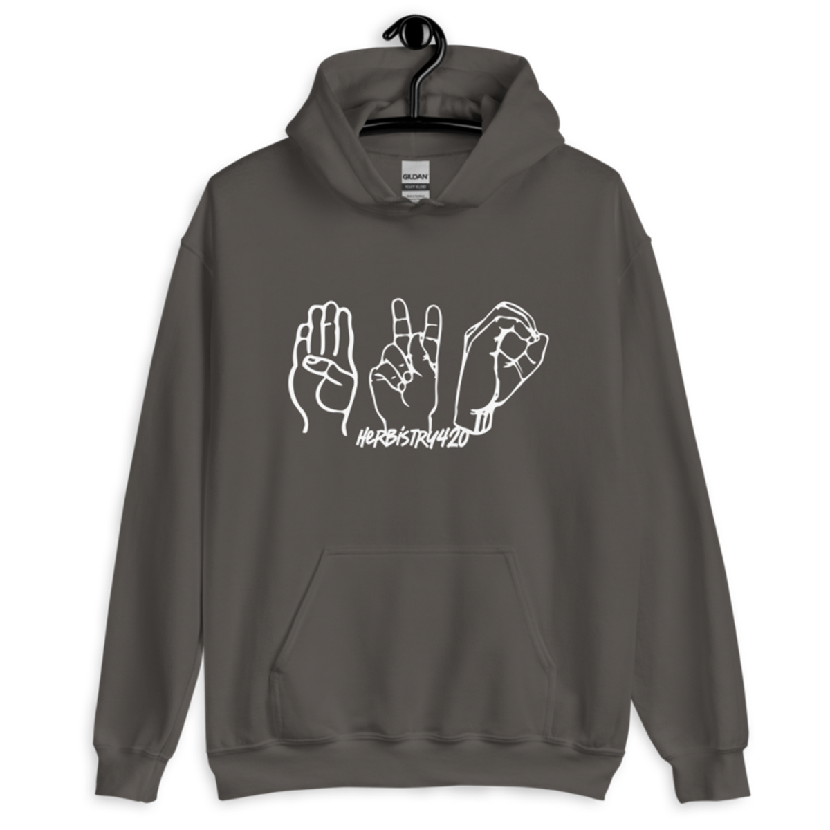 420 Hands – Unisex Hoodie — charcoal