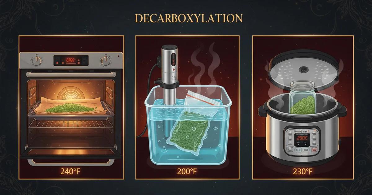 Decarboxylation Methods Compared: Oven vs Sous Vide vs Instant Pot