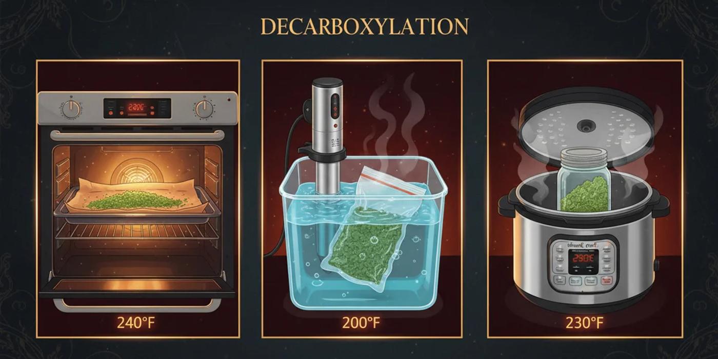Decarboxylation Methods Compared: Oven vs Sous Vide vs Instant Pot