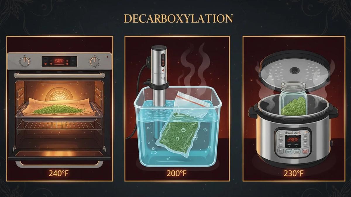 Decarboxylation Methods Compared: Oven vs Sous Vide vs Instant Pot