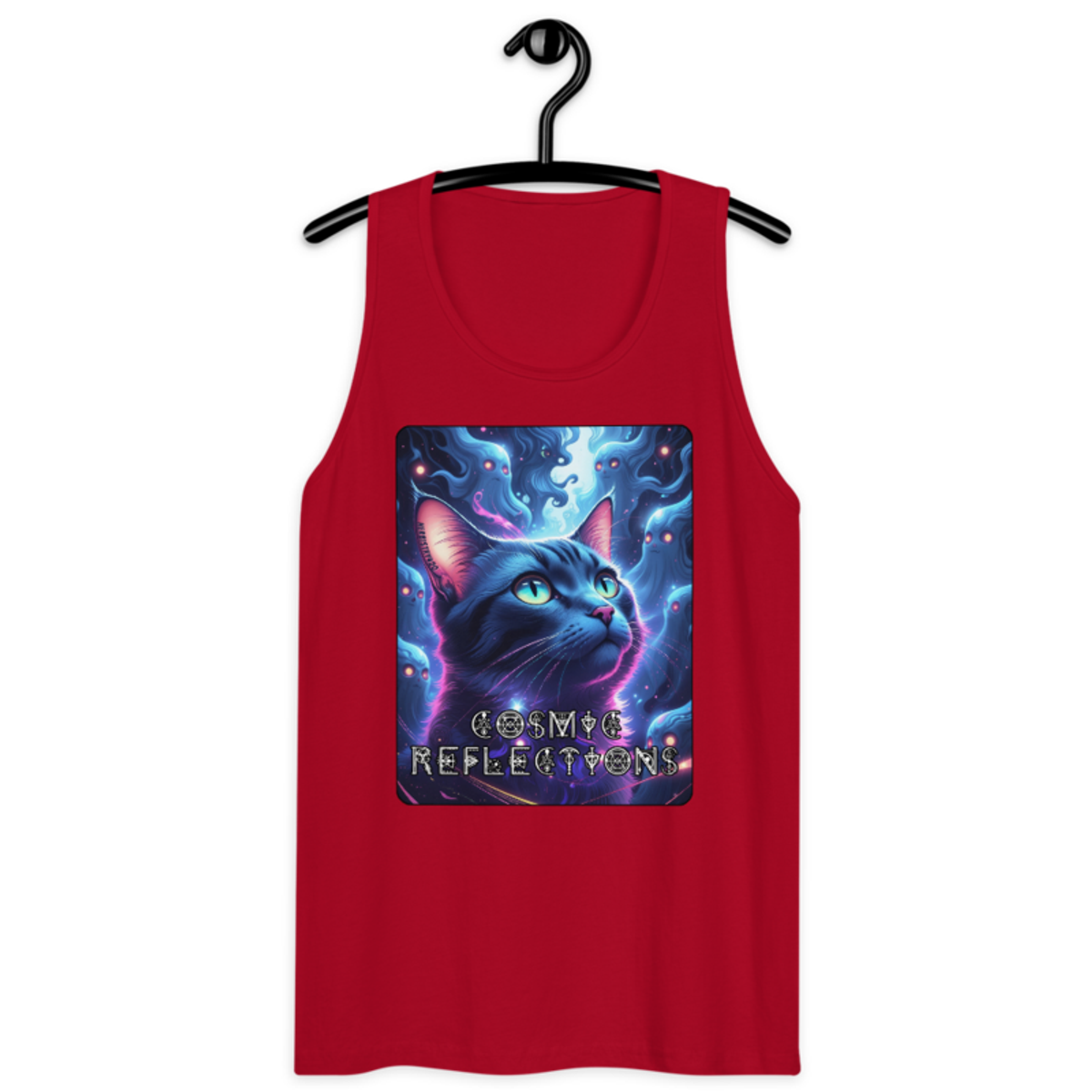 Cosmic Reflections – Men’s Premium Tank Top — red