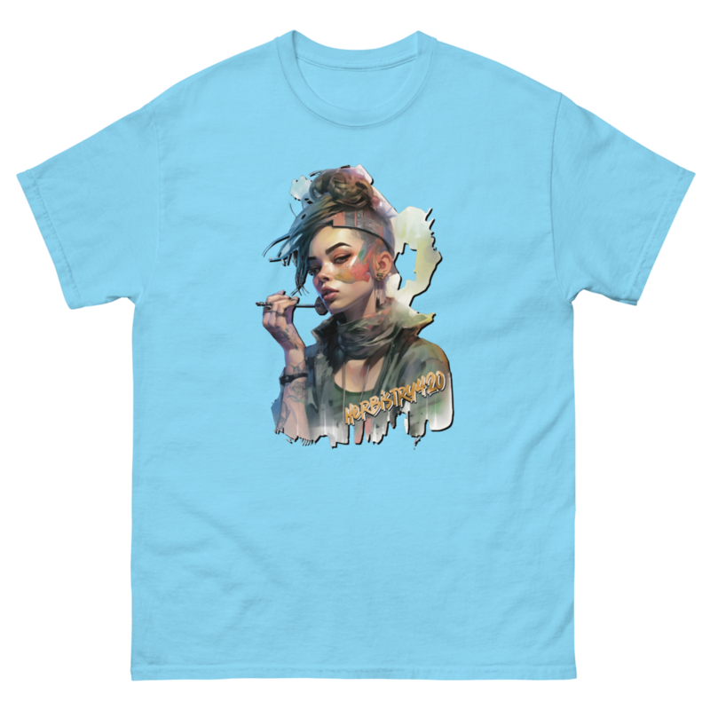 Steampunk Girl 2 – Unisex Classic Tee — sky