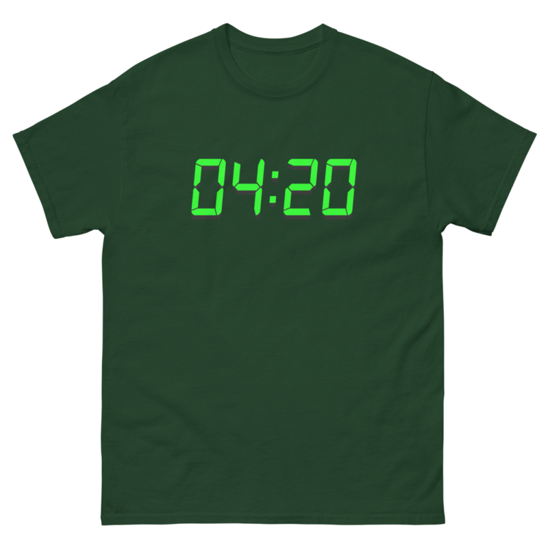 04:20 Digital – Unisex Classic Tee — forest green