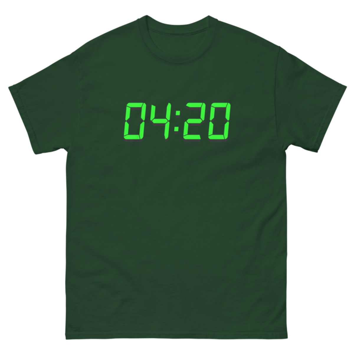 04:20 Digital – Unisex Classic Tee — forest green