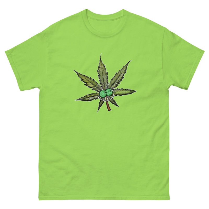 Happy Leaf – Unisex Classic Tee — lime