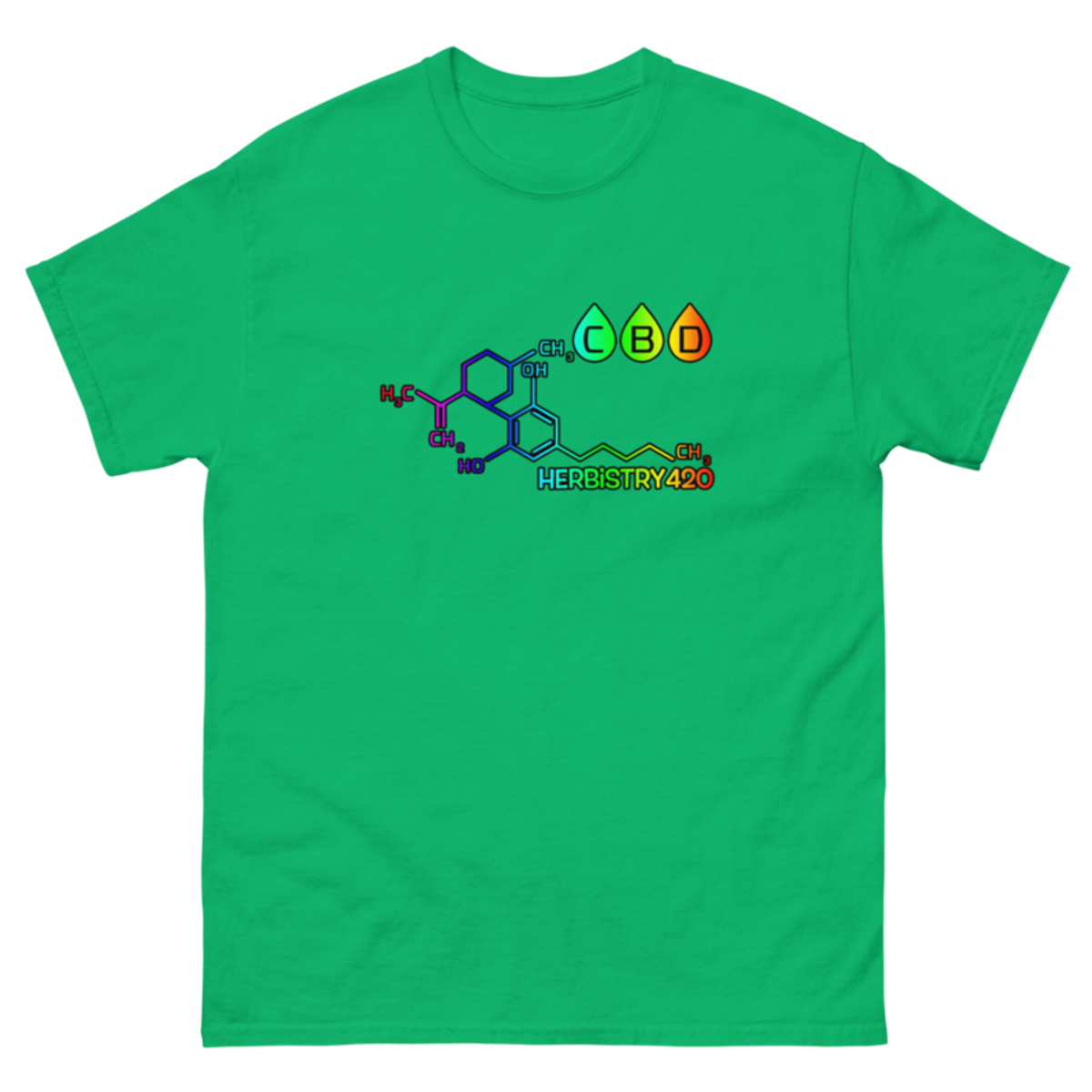 CBD Molecule – Unisex Classic Tee — irish green