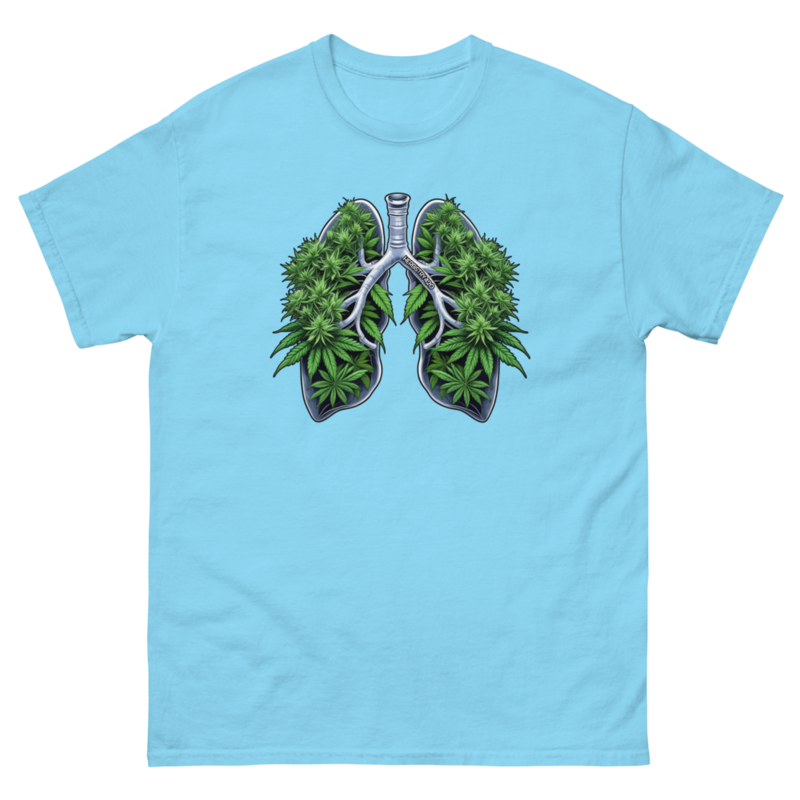 Weed Lungs – Unisex classic tee — sky